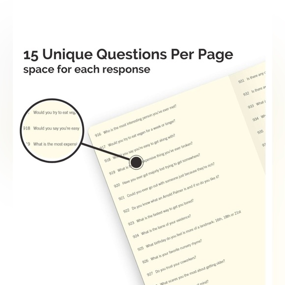 NWOT Piccadilly 3000 Questions About Me Journal - Picture 3 of 10